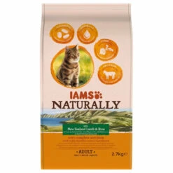 Iams Naturally Kat Adult New Sealand Lam & Rijst
