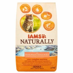 Iams Naturally Kat Adult North Atlantic Zalm & Rijst
