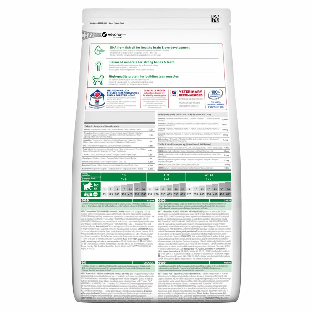 Hill's Hillu0027s Science Plan Hondenvoer Puppy Medium Kip 4 Hill's Hillu0027s Science Plan Hondenvoer Puppy Medium Kip - Afbeelding 2