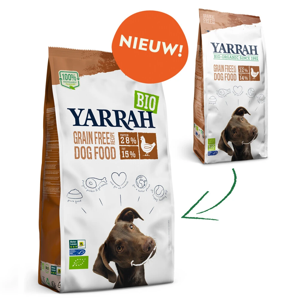 Yarrah Bio Hondenvoer Graanvrij Kip - Vis 4 Yarrah Bio Hondenvoer Graanvrij Kip - Vis - Afbeelding 2