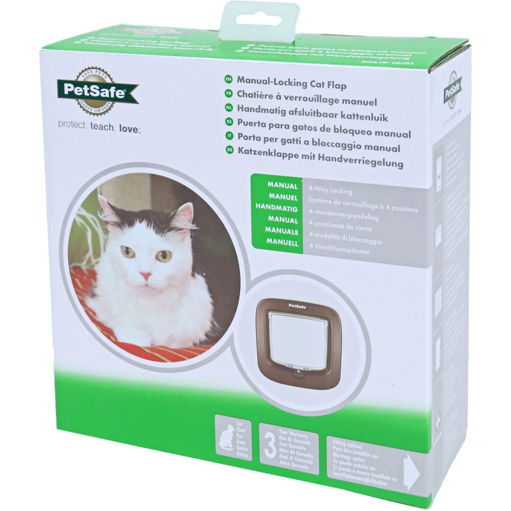 Petsafe Kattendeur 4lock Bruin 4 Petsafe Kattendeur 4lock Bruin - Afbeelding 2