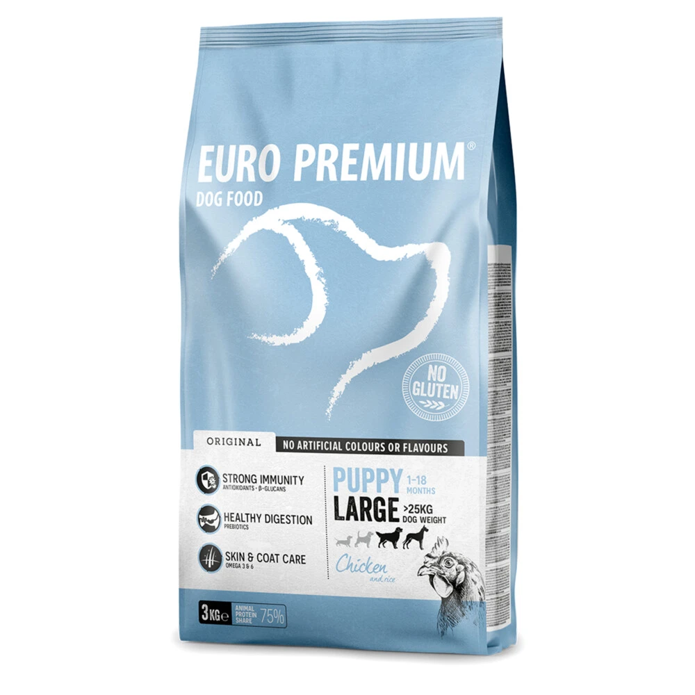Euro-Premium Puppy Large Kip - Rijst 4 Euro-Premium Puppy Large Kip - Rijst - Afbeelding 2