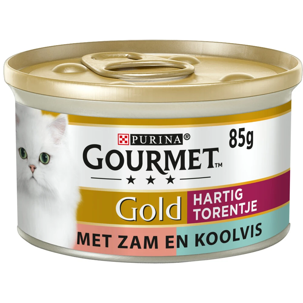 24x Gourmet Gold Blik Hartig Torentje Zalm 3 24x Gourmet Gold Blik Hartig Torentje Zalm