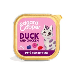 16x Edgard & Cooper Kattenvoer Kitten Pate Eend - Kip