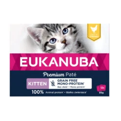 Eukanuba Kippen Pate Graanvrij Kitten Multi-Pack