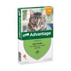 Advantage Anti Vlooiendruppels Kat Tot 4 Kg