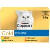 4x Gourmet Gold Multipack Fijne Mousse Blauw