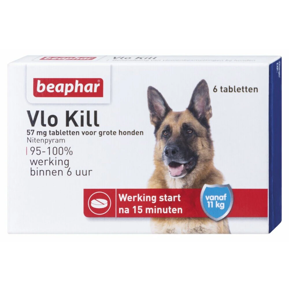 Beaphar Vlo Kill Anti Vlooien Tabletten Hond 11 - 57 Kg 3 Beaphar Vlo Kill Anti Vlooien Tabletten Hond 11 - 57 Kg
