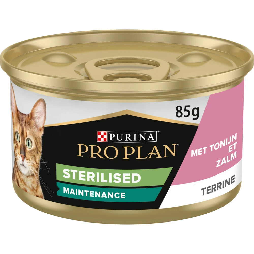 24x Pro Plan Cat Blik Paté Sterilised Zalm & Tonijn 3 24x Pro Plan Cat Blik Paté Sterilised Zalm & Tonijn