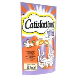 6x Catisfactions Kattensnoepjes Kip - Eend -Deli Prins Winkel 926436 2