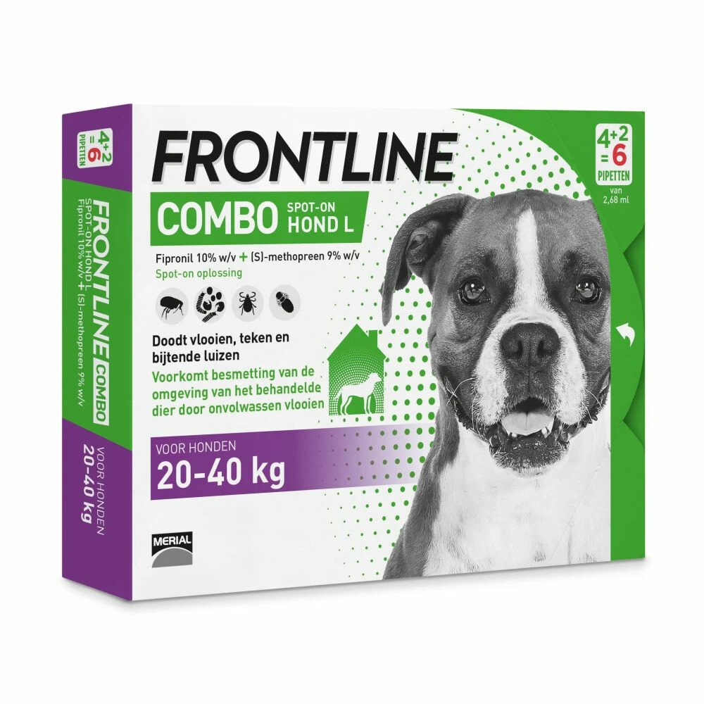 Frontline Combo Spot On Anti Vlooien En Teken Druppels Hond 20 - 40 Kg 3 Frontline Combo Spot On Anti Vlooien En Teken Druppels Hond 20 - 40 Kg
