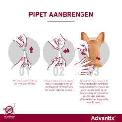 Advantix Spot On 40 Anti Vlooien En Teken Druppels Hond 0 - 4 Kg -Deli Prins Winkel 994456 3