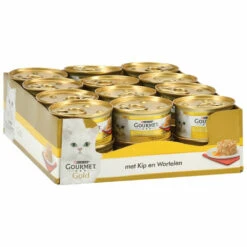 24x Gourmet Gold Hartig Torentje Kip - Wortel